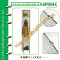 grid wire mesh locker with divider panel